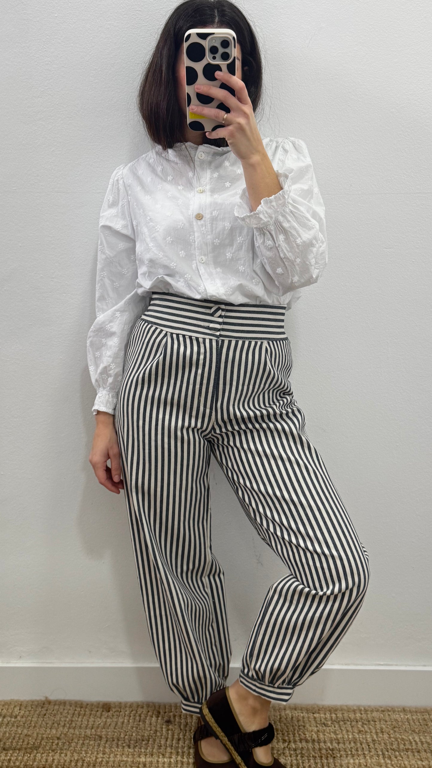 Pantalón rayas azul
