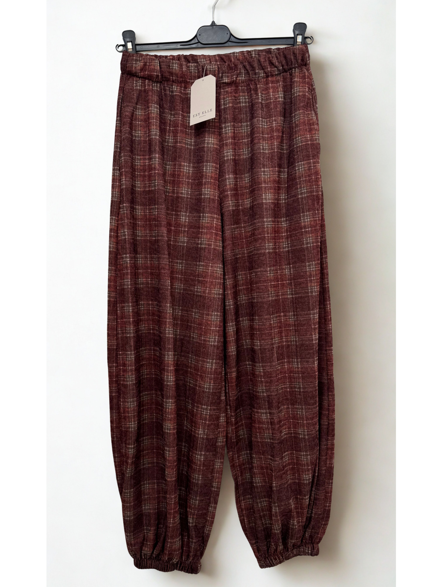 Pantalón bombacho burdeos