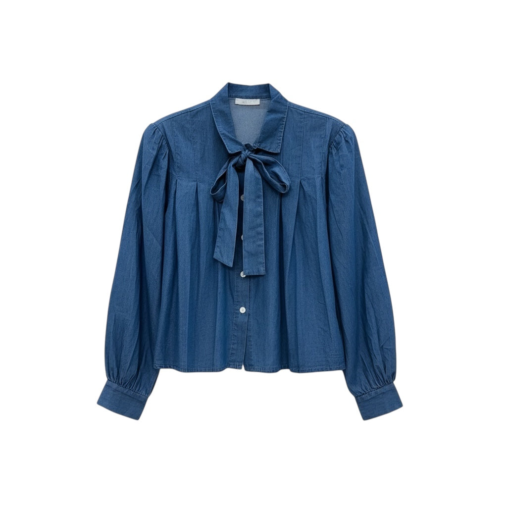 Blusa vaquera lazo