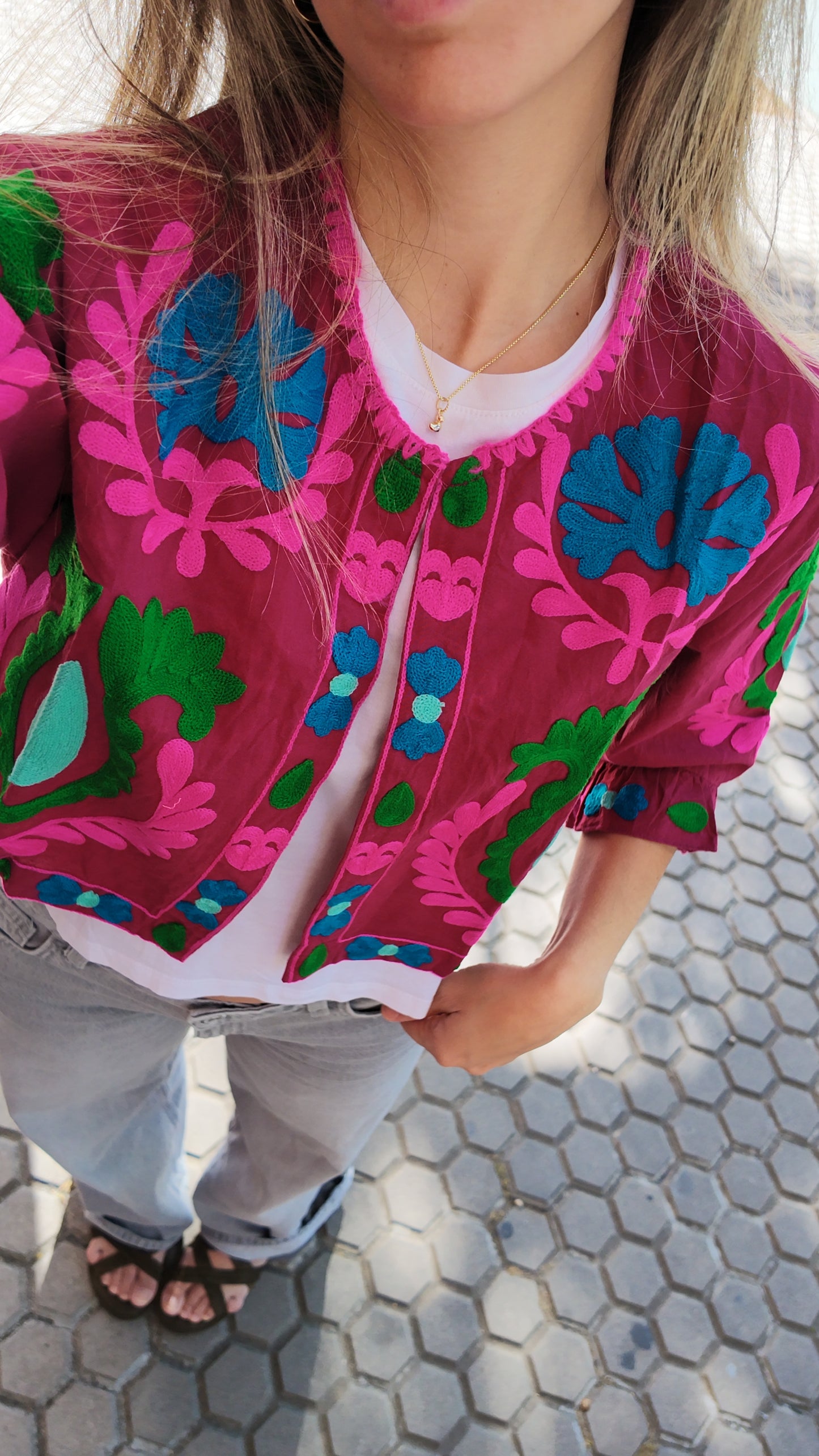 Chaqueta Erika Burdeos