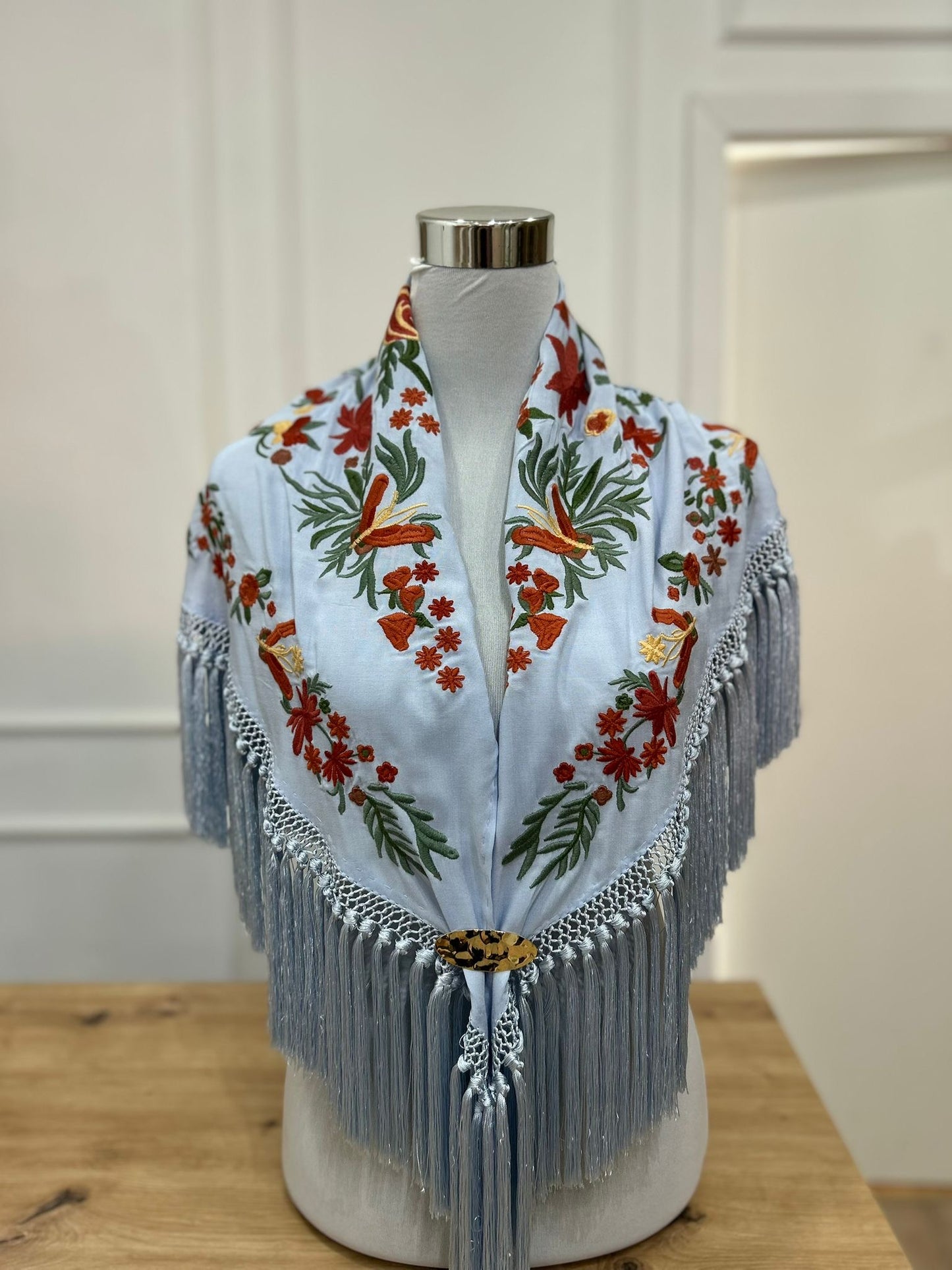 Mantoncillo azul cielo