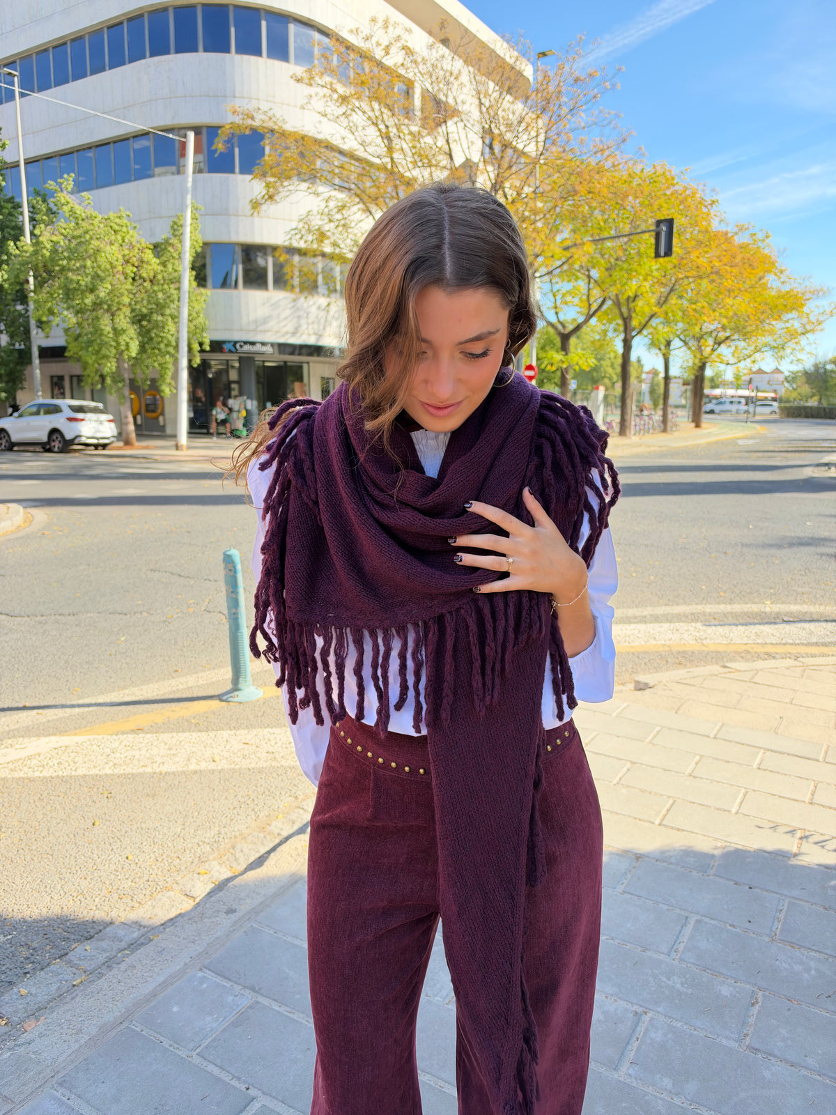 PONCHO GALICIA BERENJENA