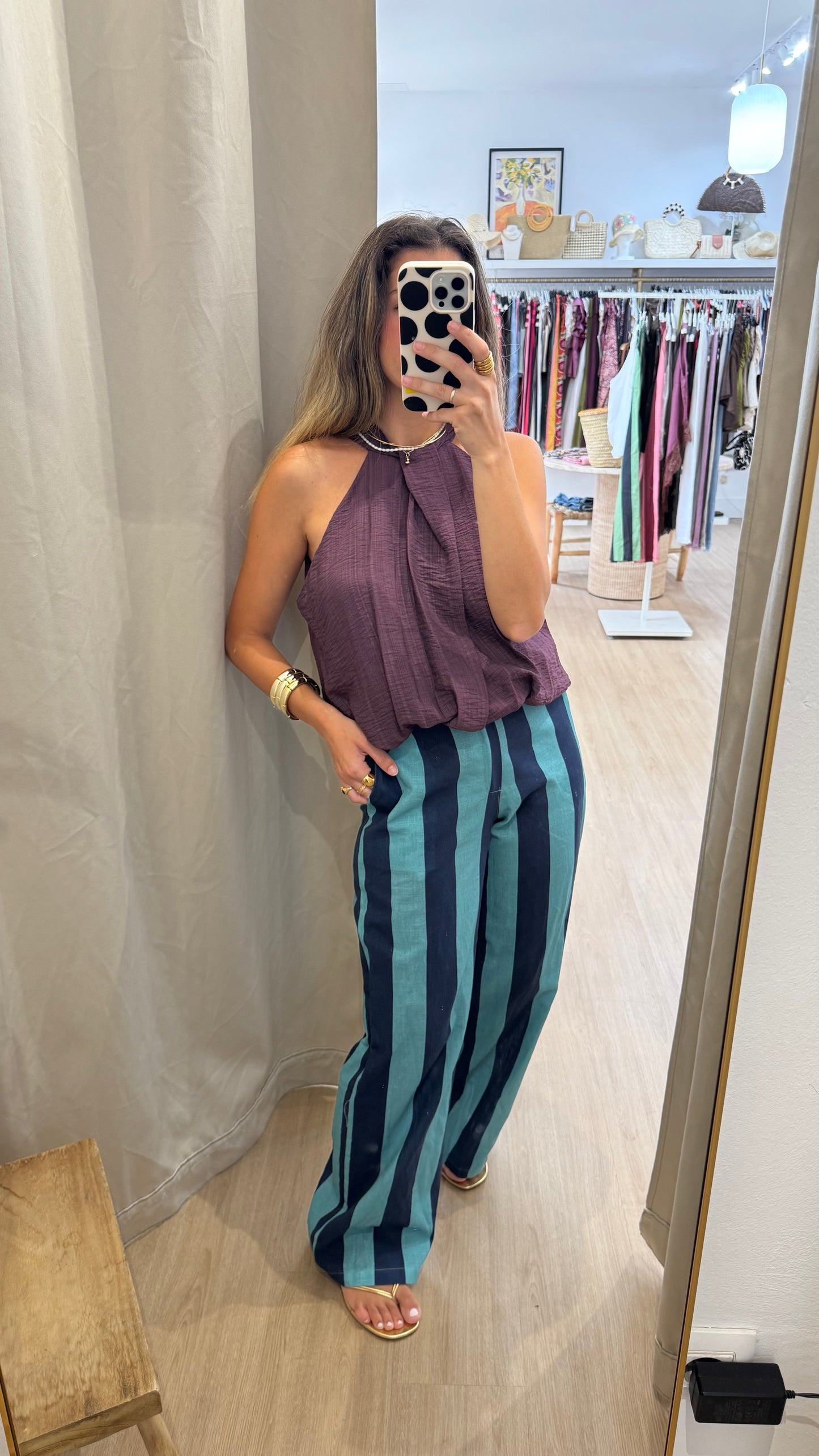 BLUSA OLIVIA BERENJENA