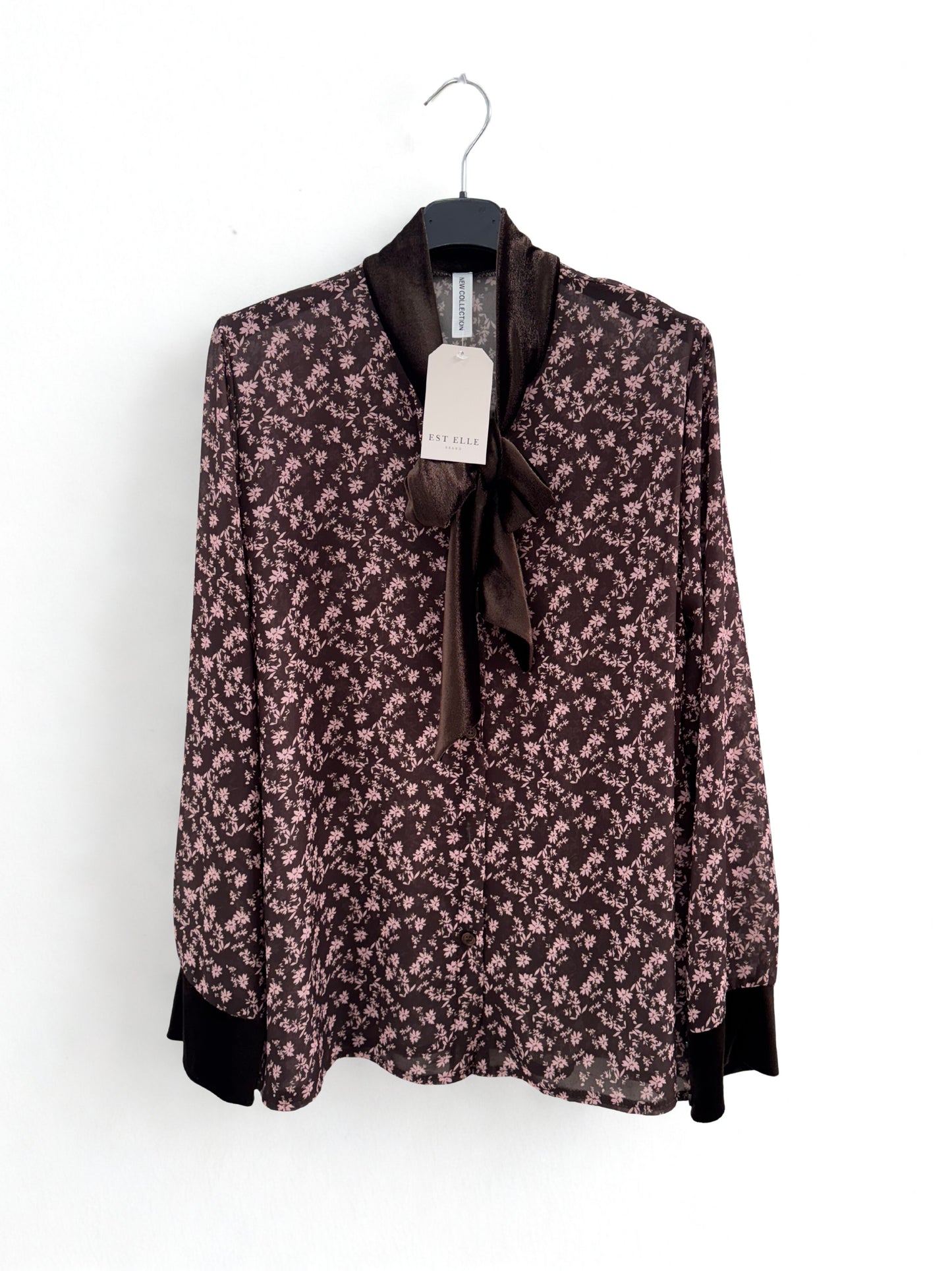 Blusa Marisa rosa y marrón