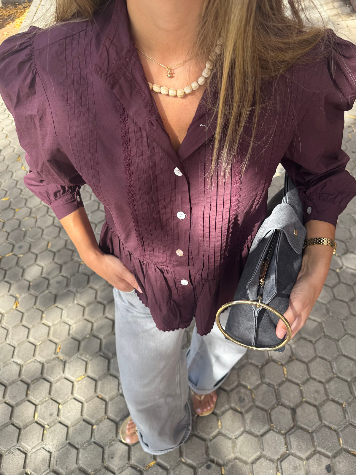 BLUSA VERONA BERENJENA