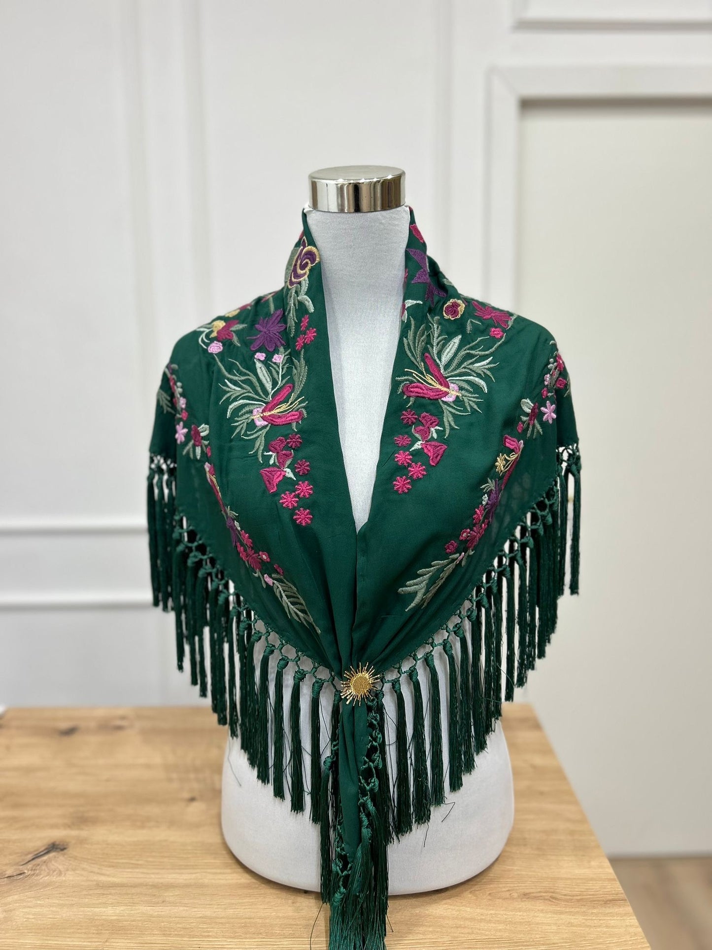 Mantoncillo verde botella