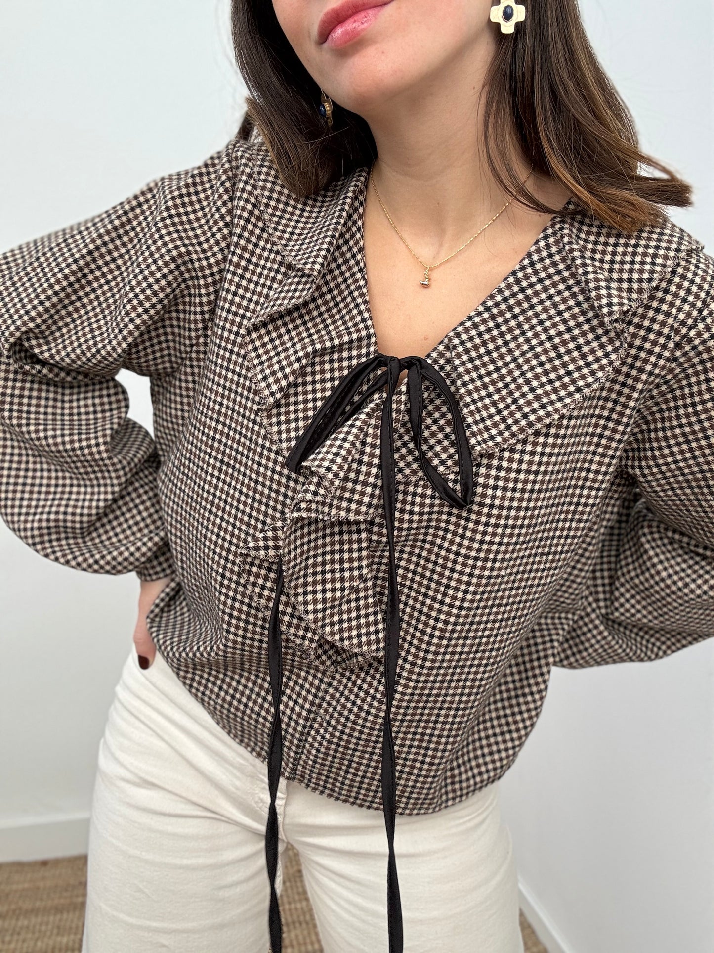 Blusa Carmen Marrón