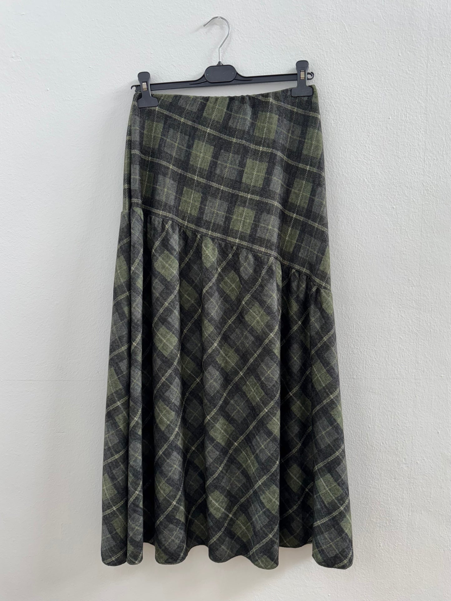 Falda cuadros verde