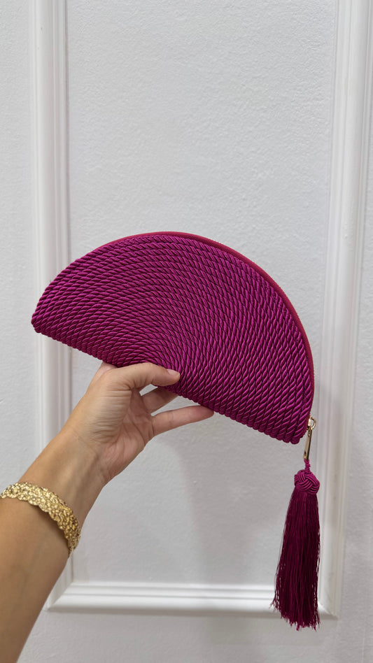 Cartera abanico buganvilla