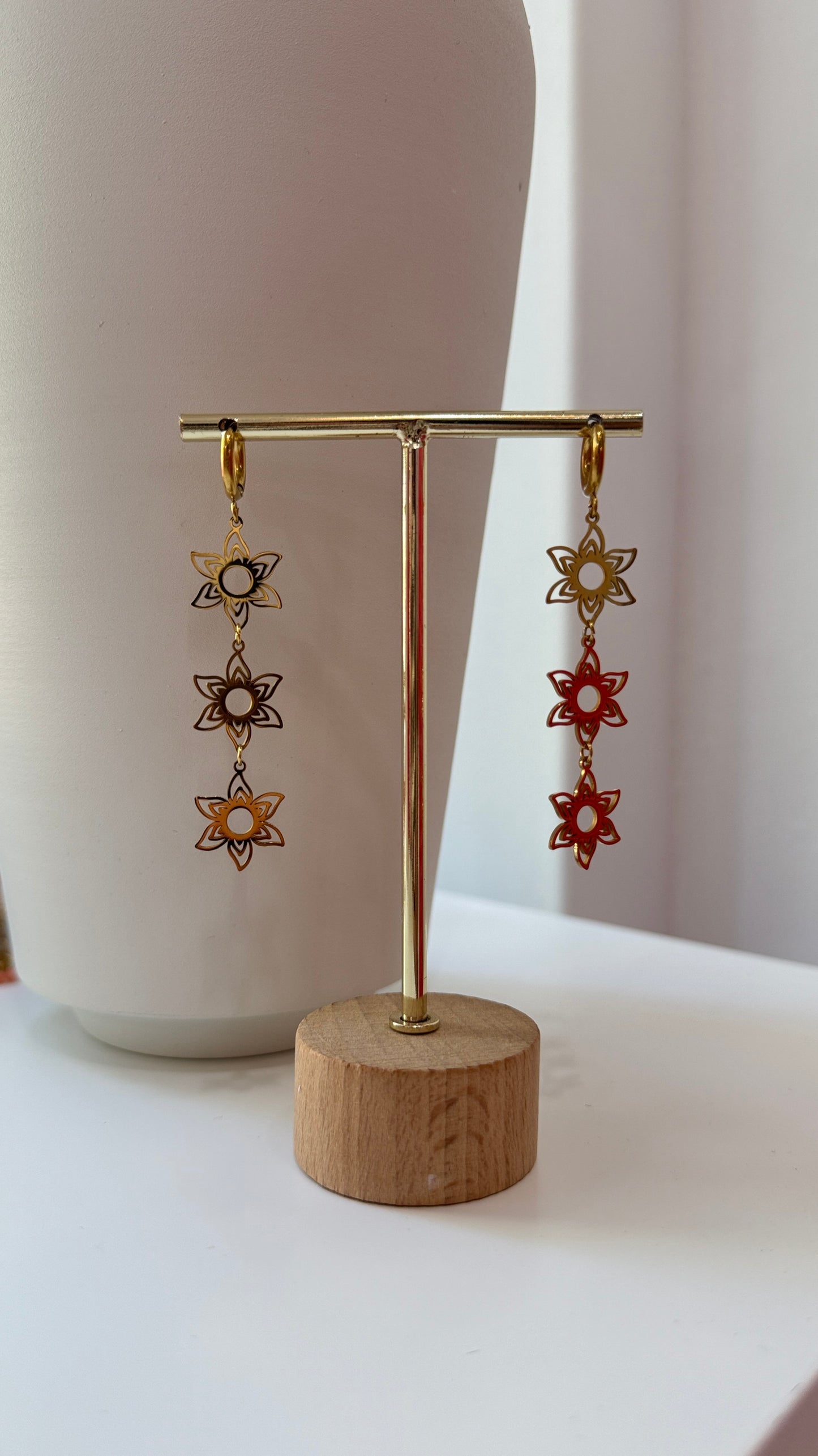 Pendientes hojas largos