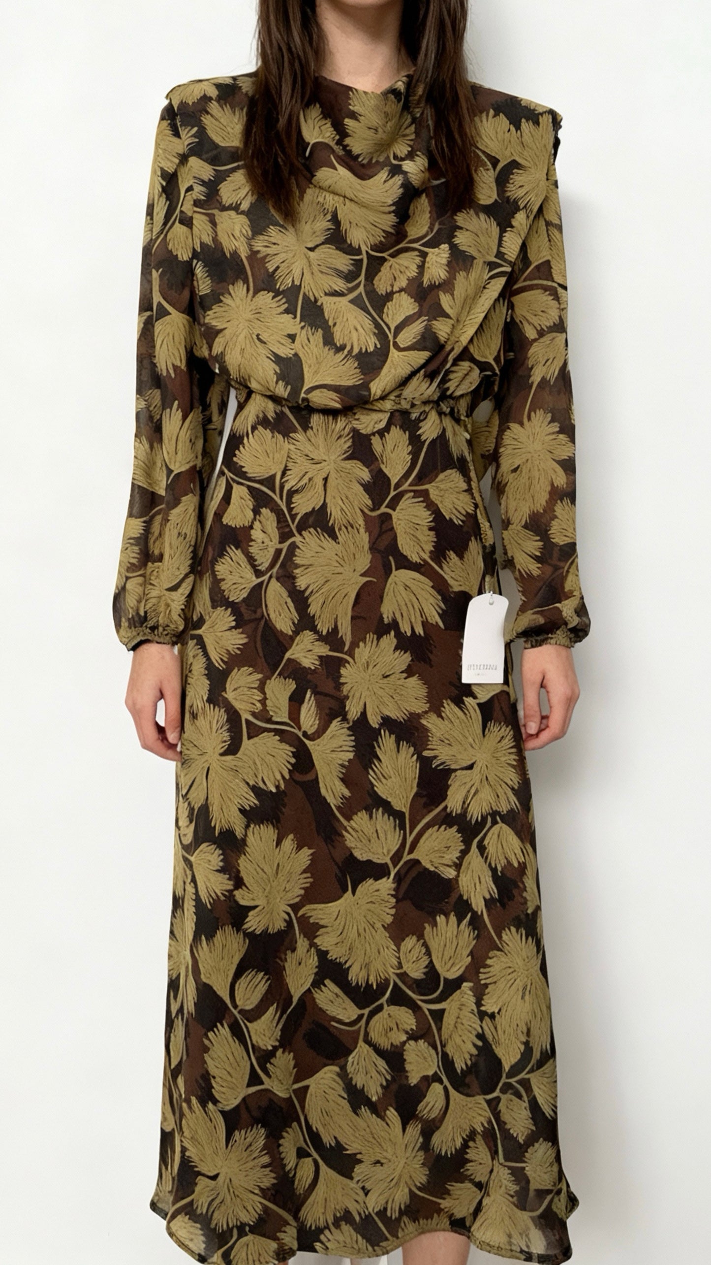 Vestido Arezzo Mostaza