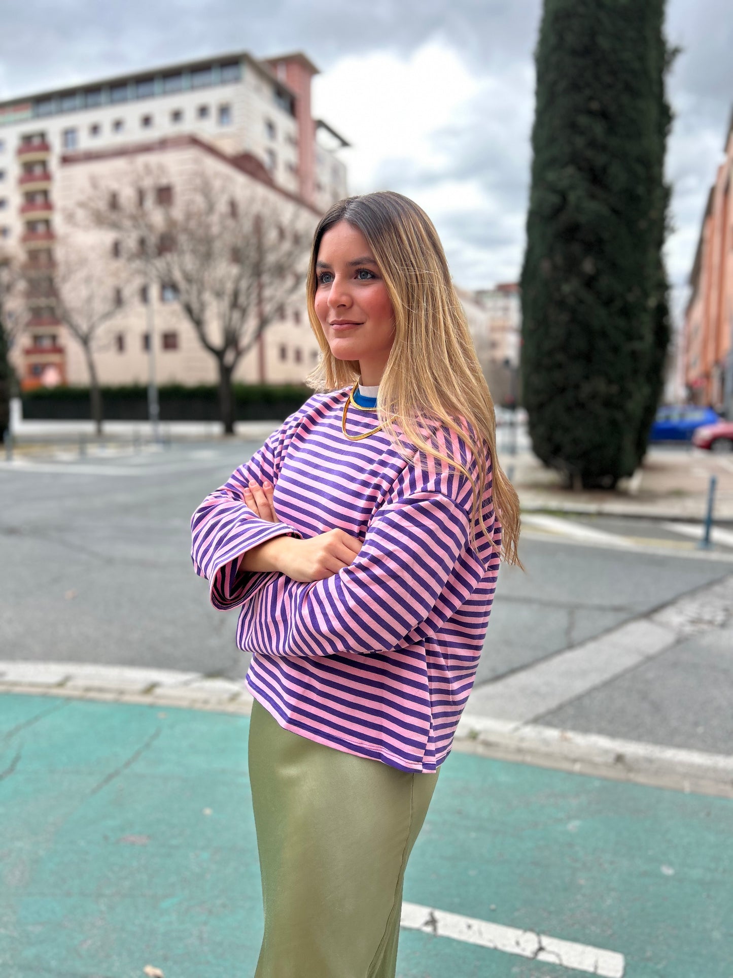 Sudadera rayas