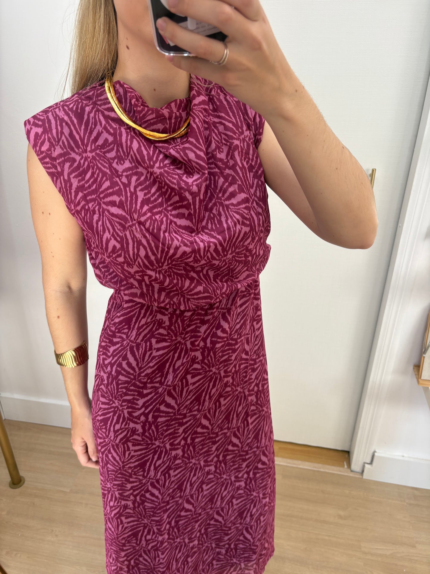 Vestido Arezzo fucsia