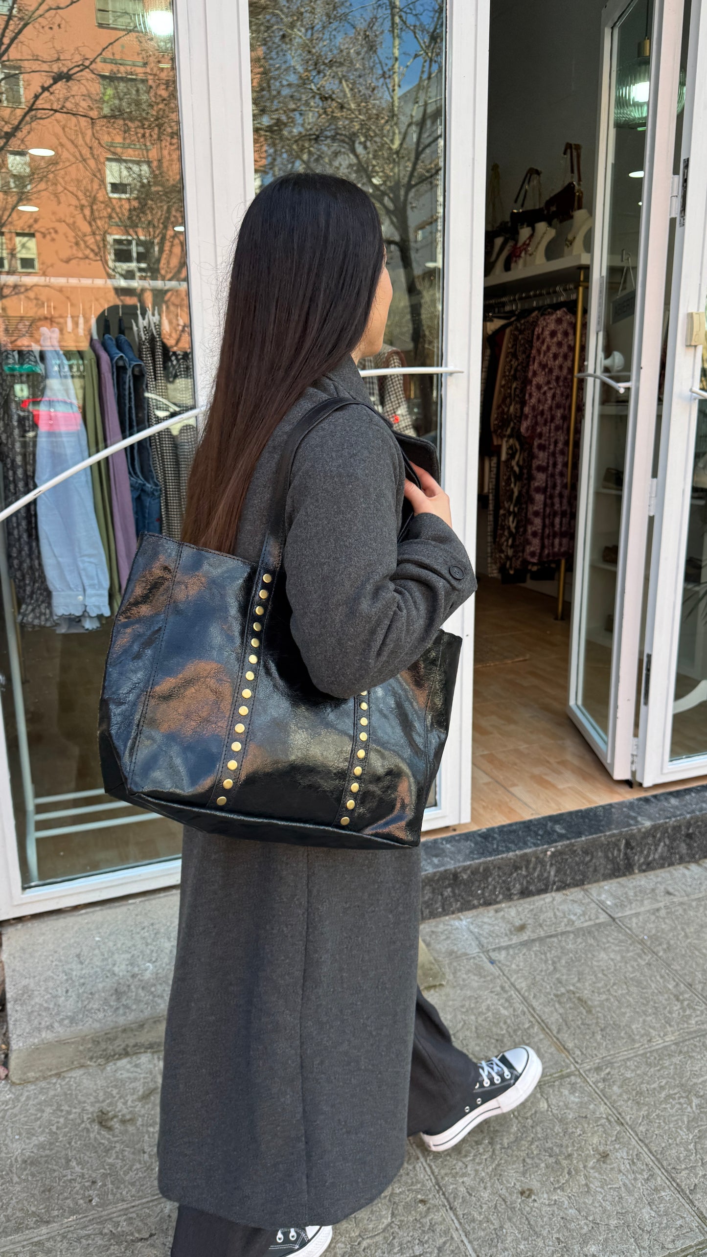 Bolso shopper negro '25