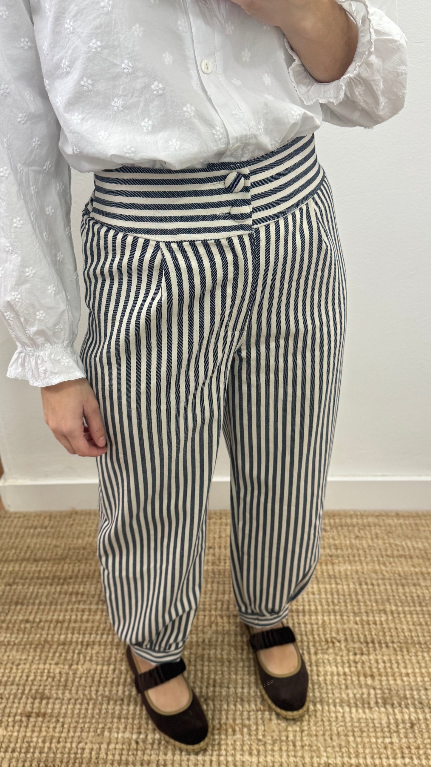 Pantalón rayas azul
