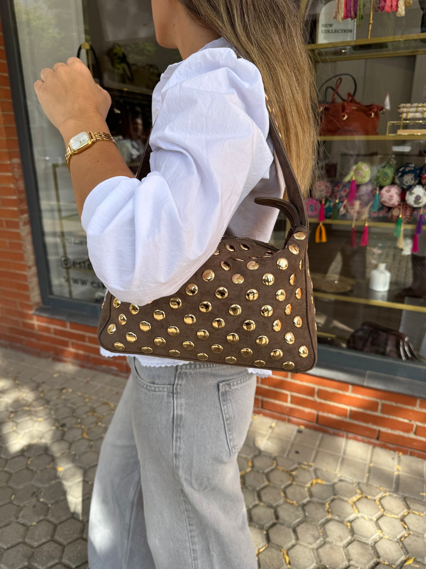 BOLSO DE HOMBRO TACHUELAS