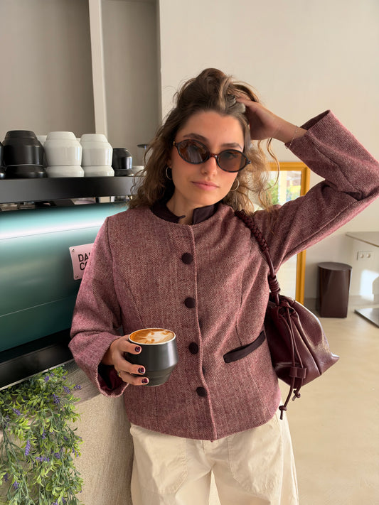 CHAQUETA ANNA BURDEOS