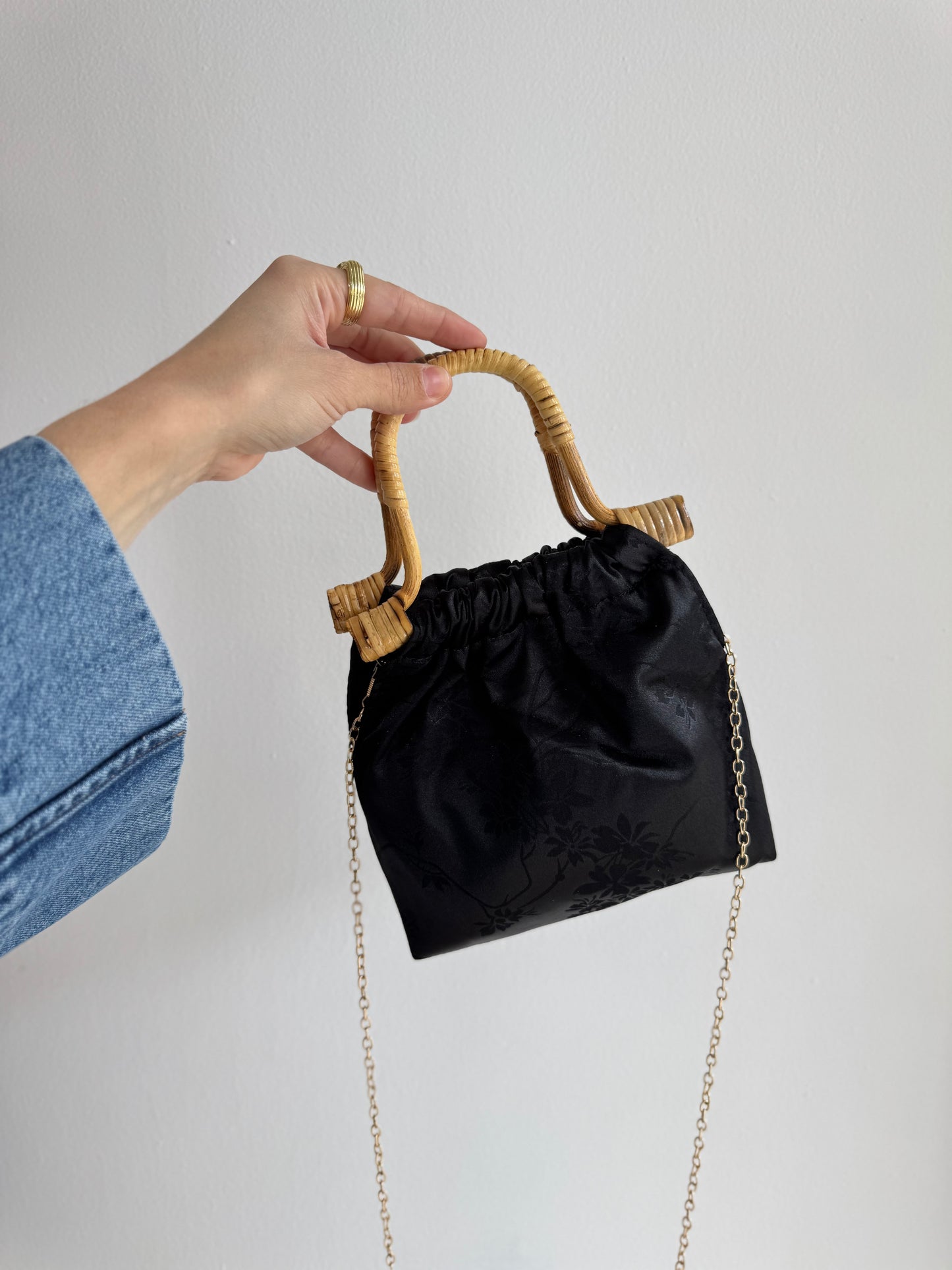 Bolso asas bambú