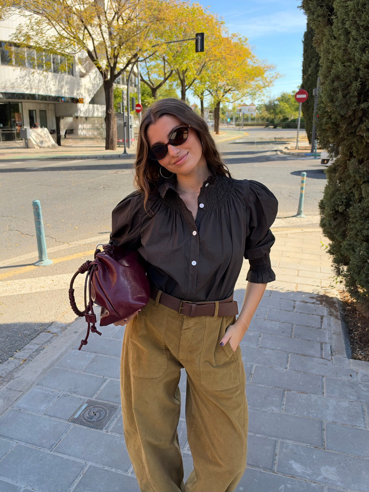 BLUSA EMMA MARRÓN