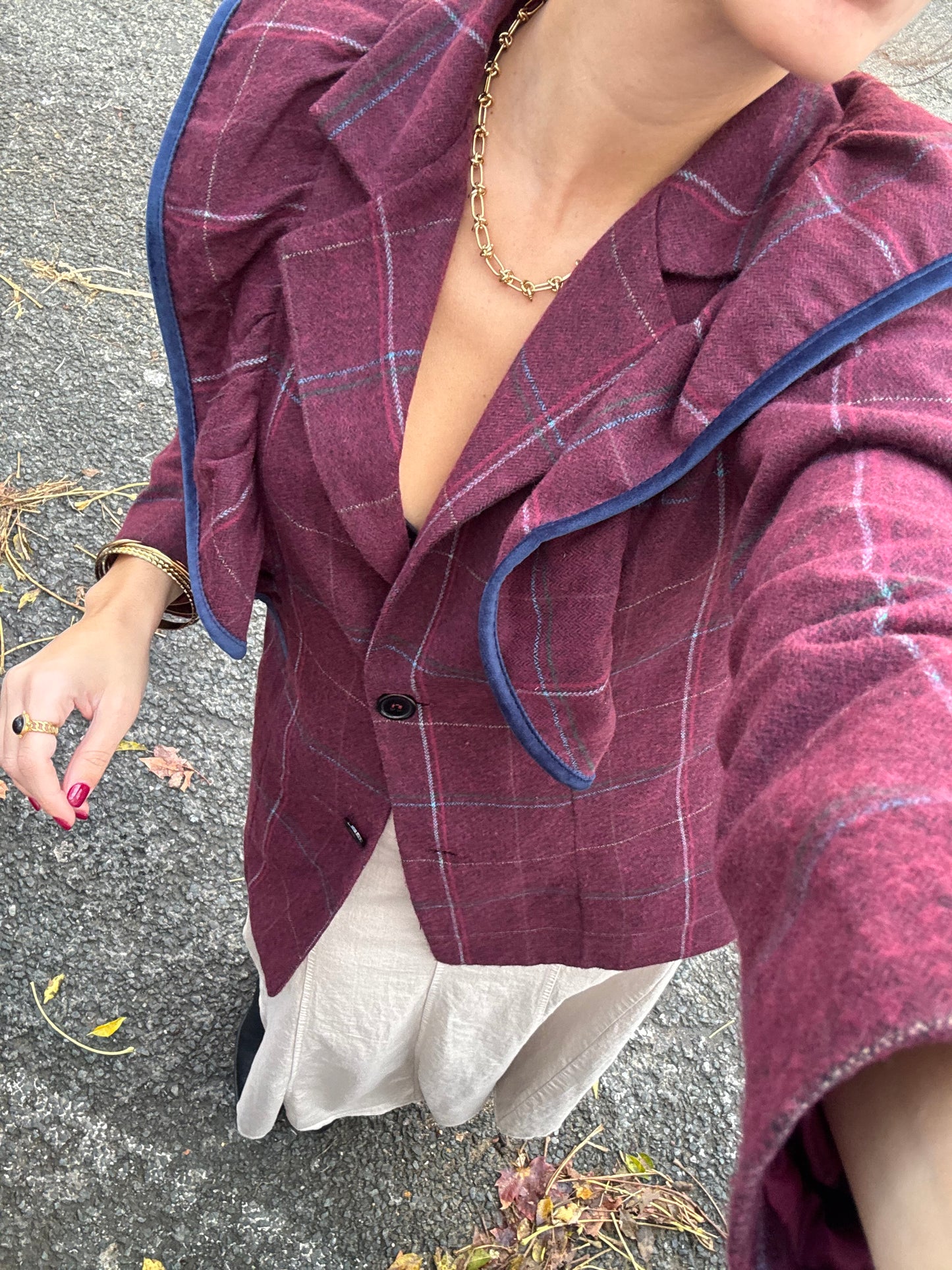 Chaqueta París burdeos