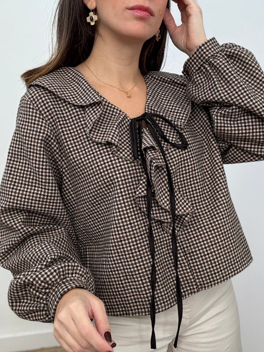 Blusa Carmen Marrón