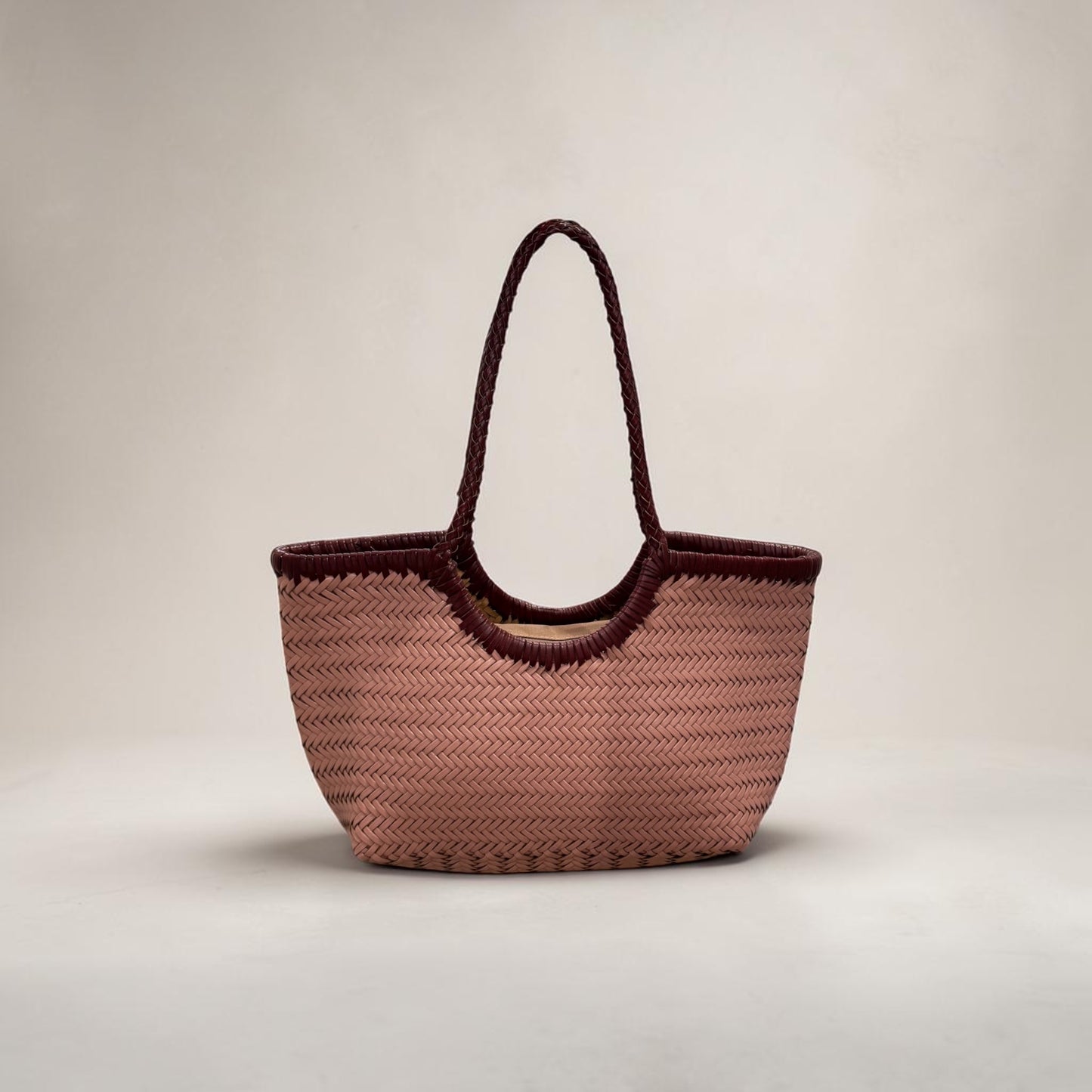 Bolso trenzado piel