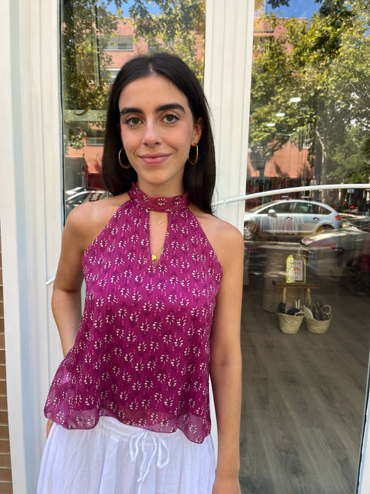 Top cuello halter
