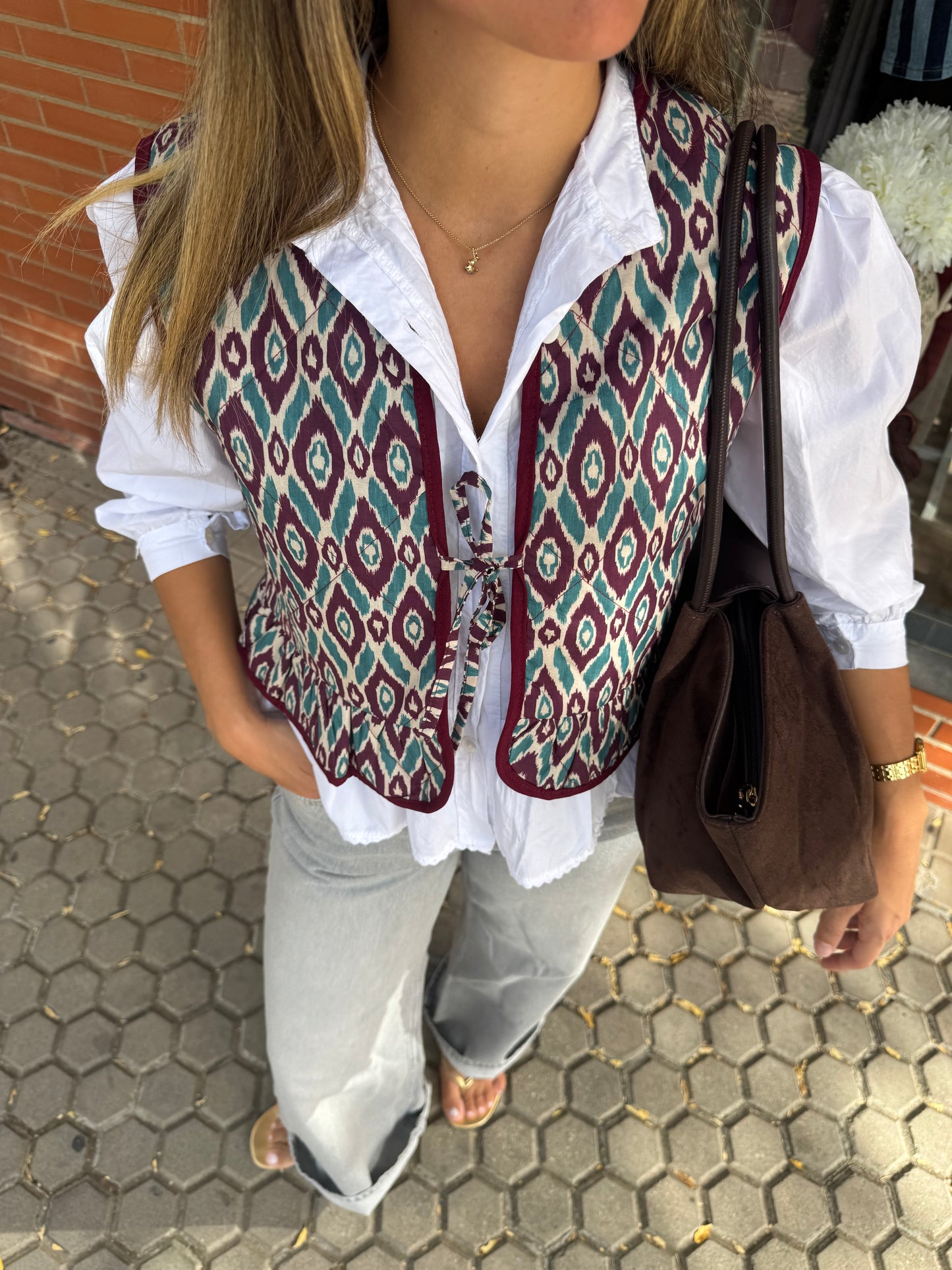 BOLSO SHOPPER MARRÓN