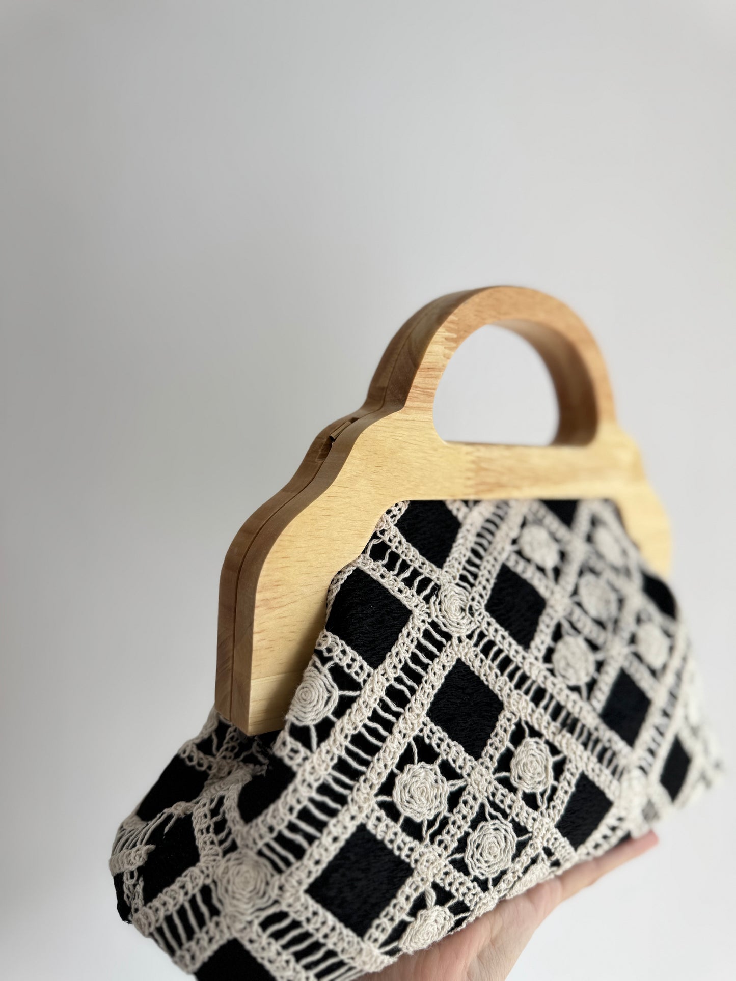 Bolso asas madera