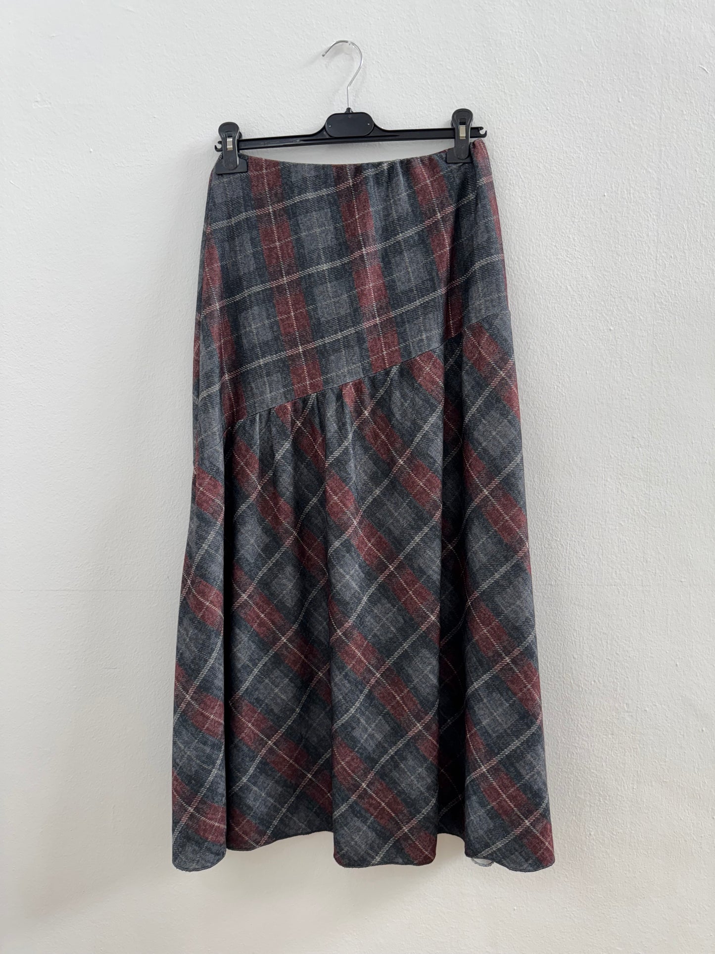 Falda cuadros Burdeos