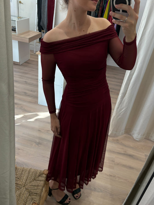 VESTIDO VINO