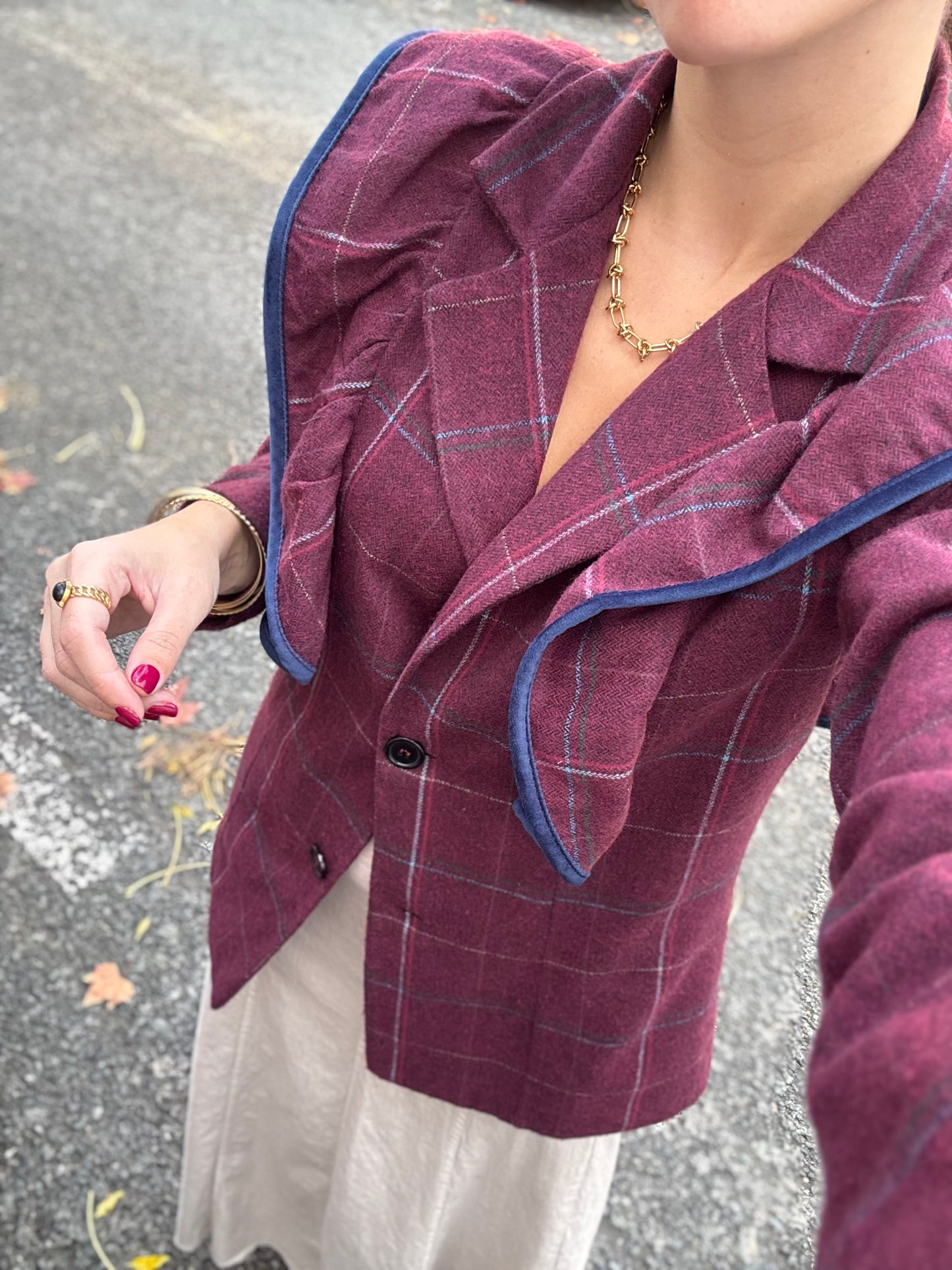 Chaqueta París burdeos