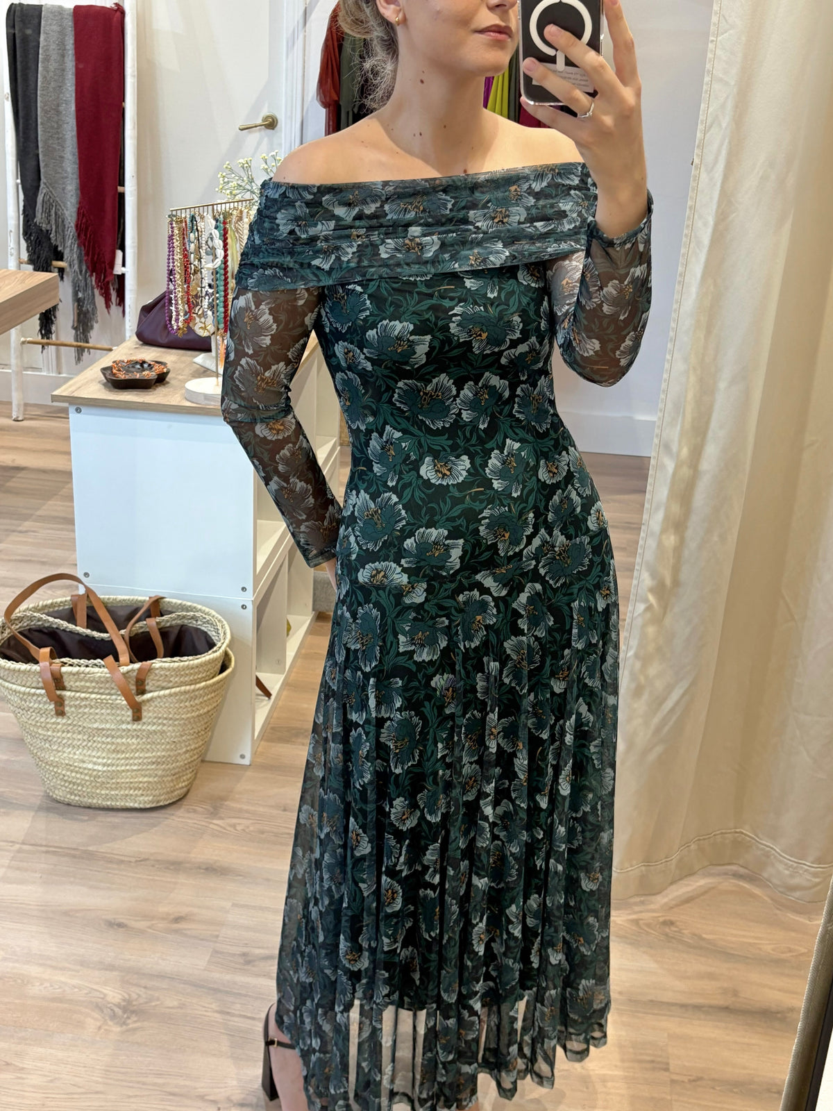 VESTIDO ESTAMPADO AZUL