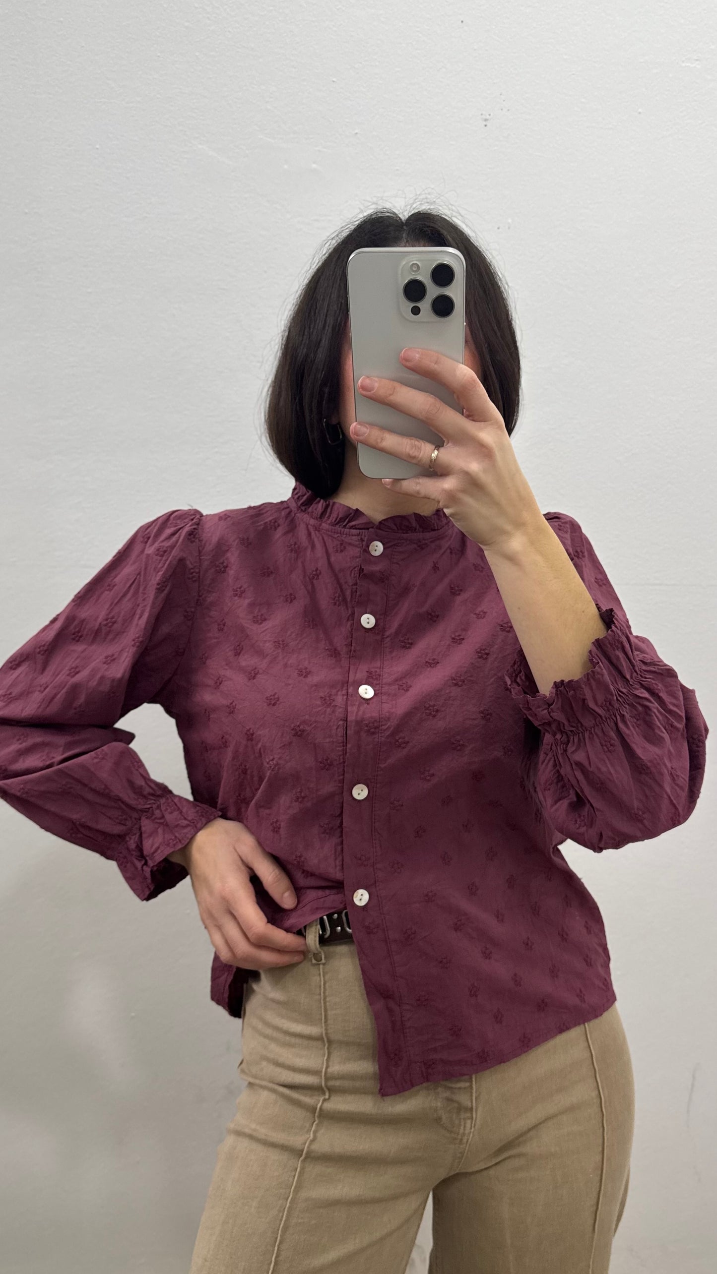 Blusa María Burdeos
