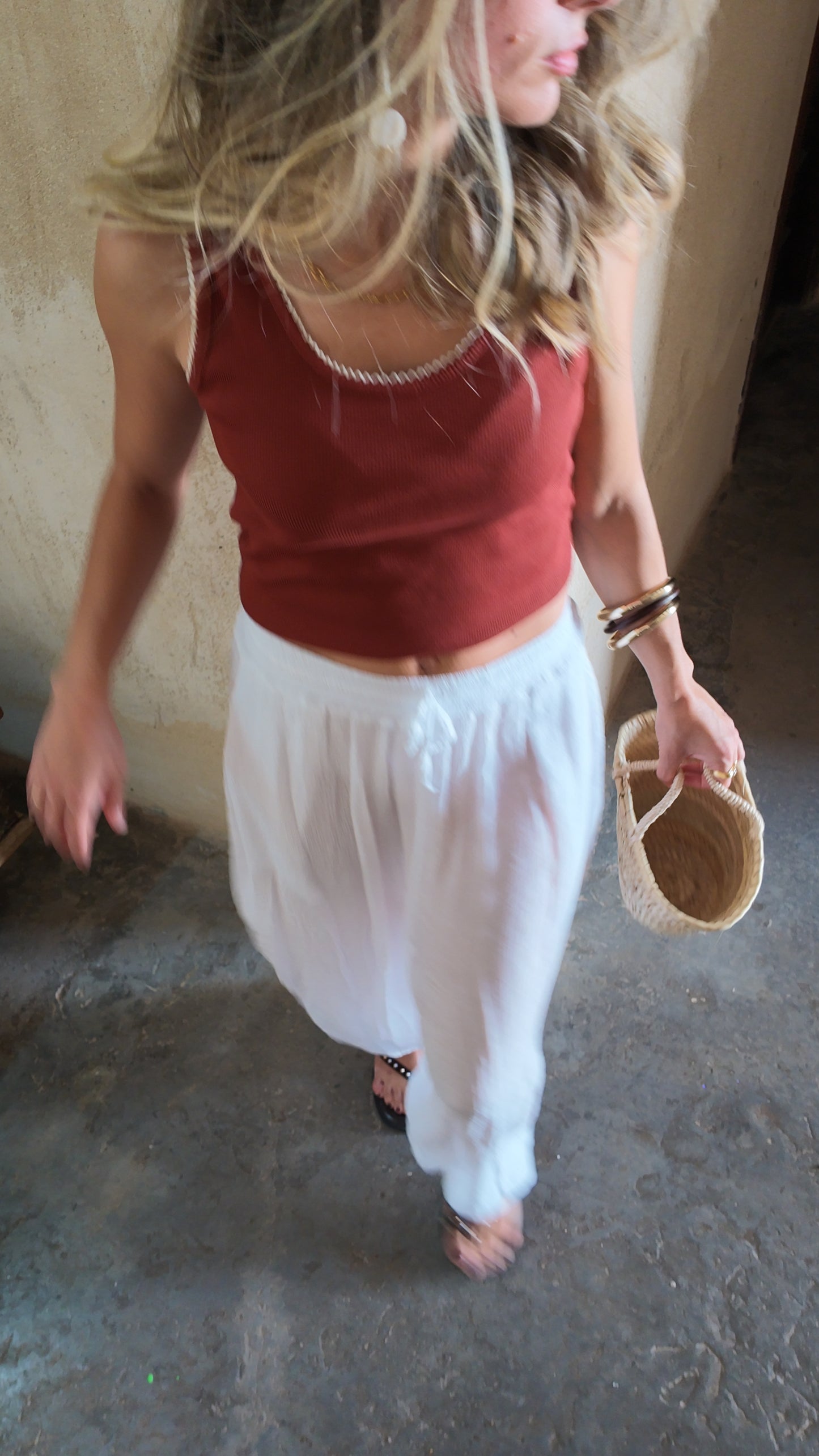 PANTALÓN BOMBACHO BEIGE