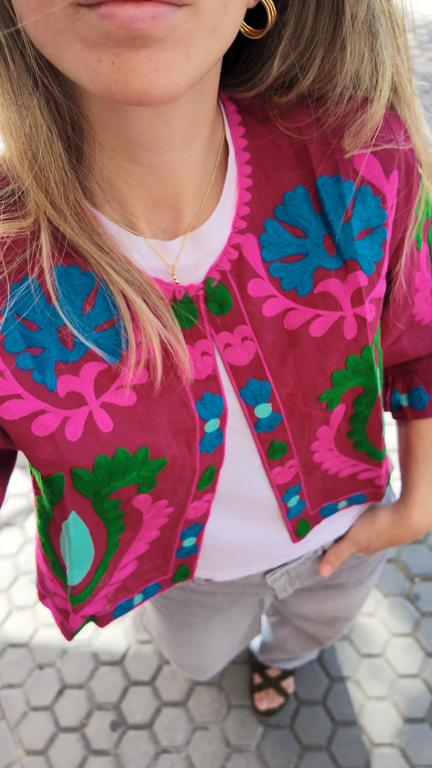 Chaqueta Erika Burdeos