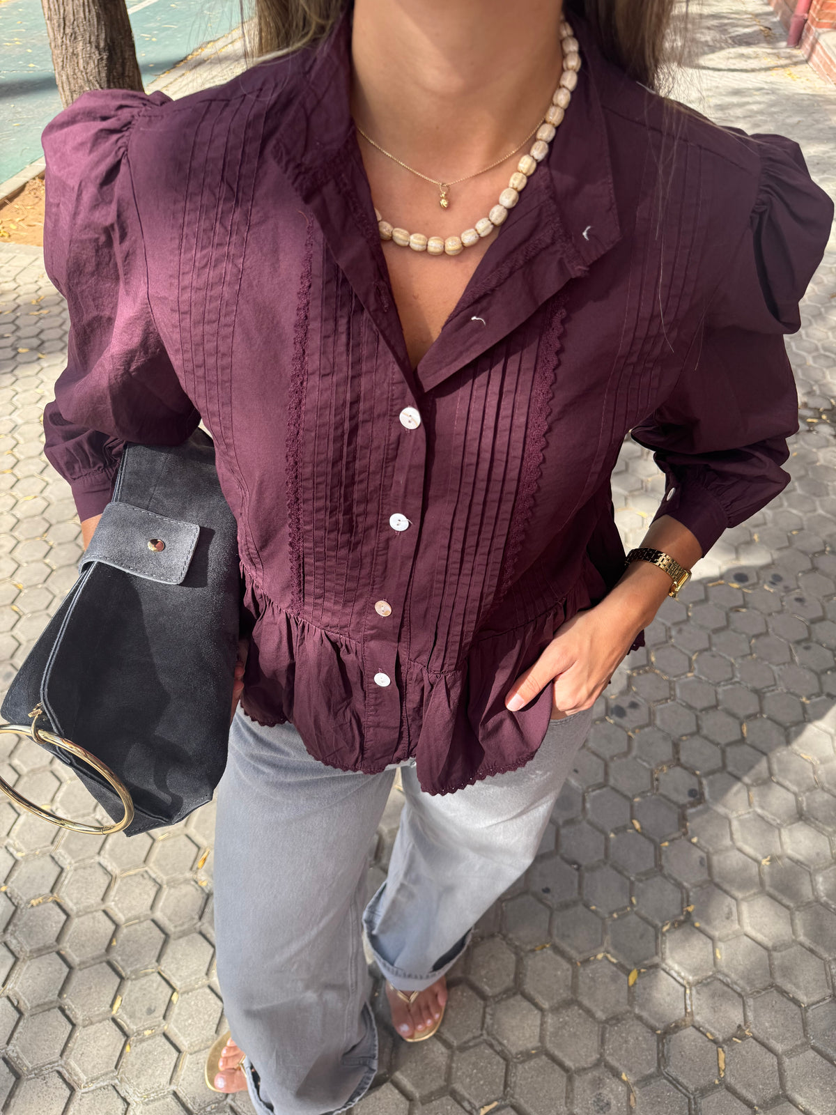 BLUSA VERONA BERENJENA