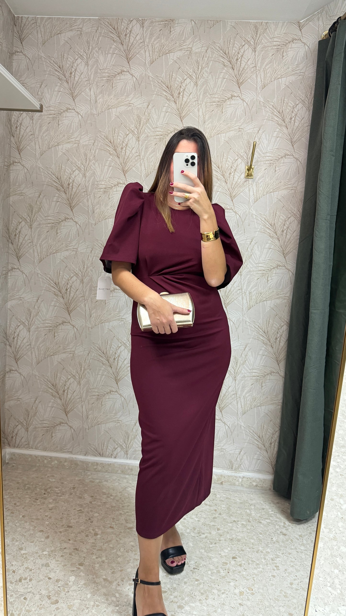 Vestido Carlota Vino