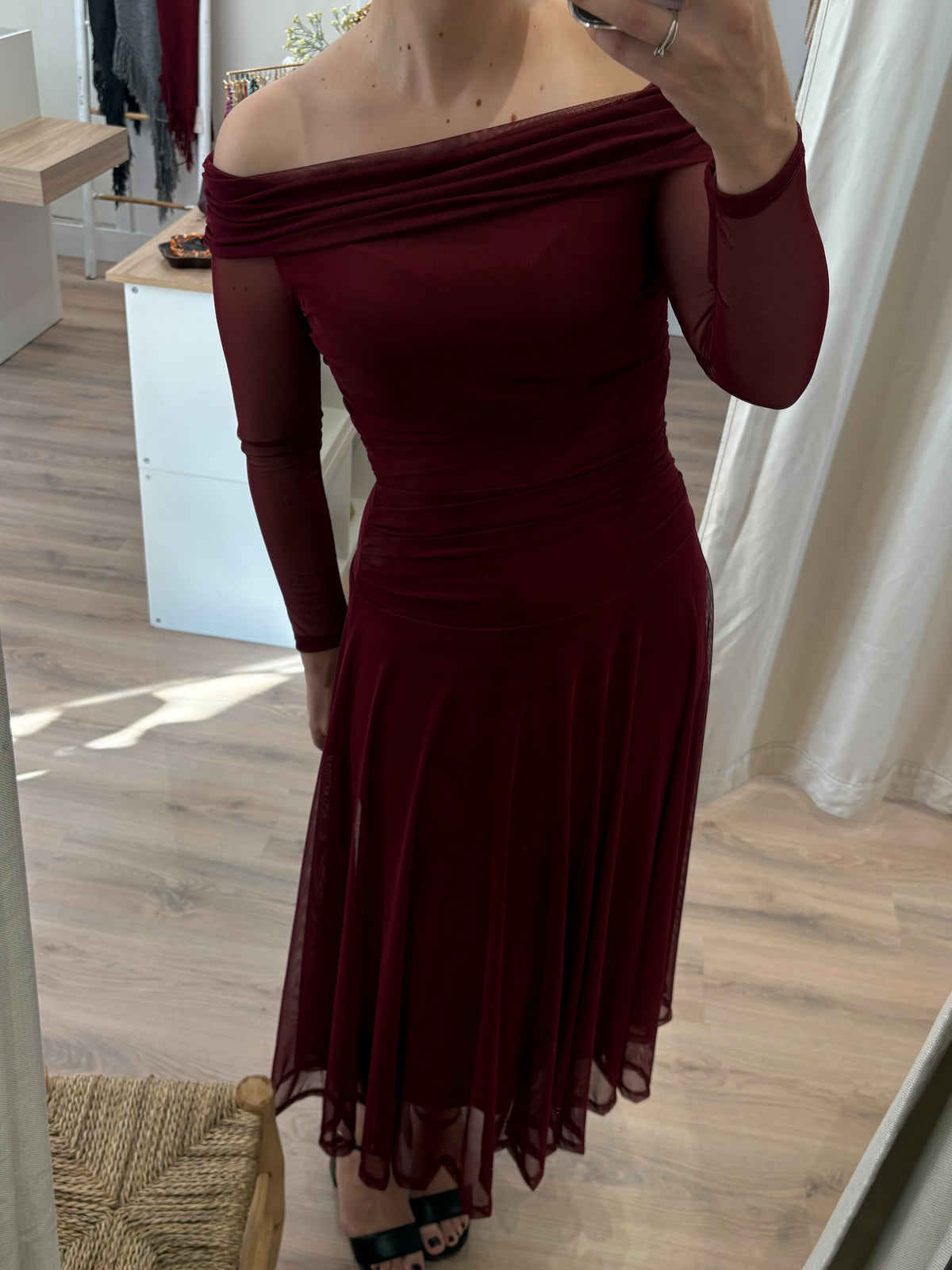VESTIDO VINO