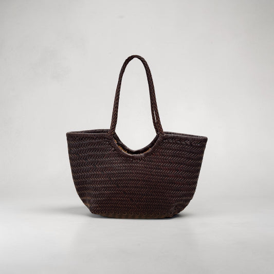 Bolso Trenzado Marrón