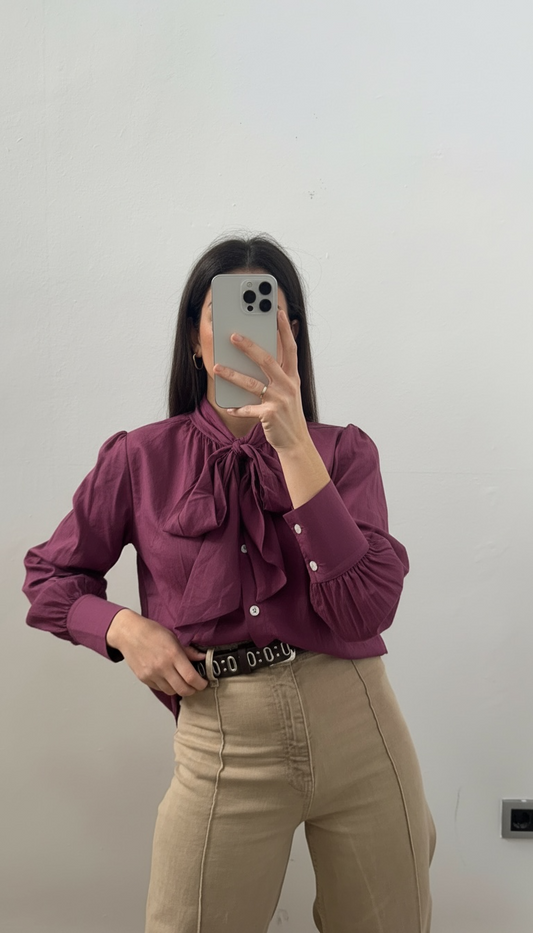 Blusa lazada Burdeos