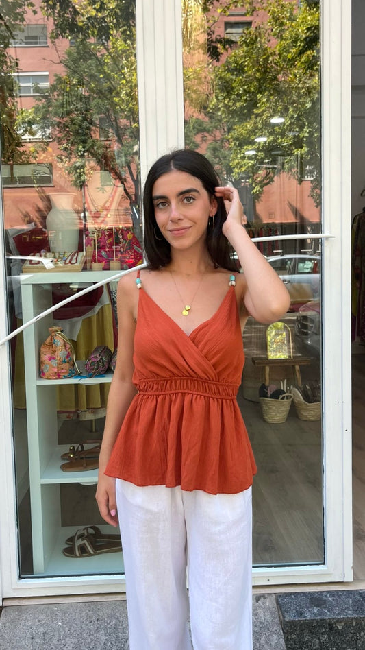 Blusa Lidia naranja