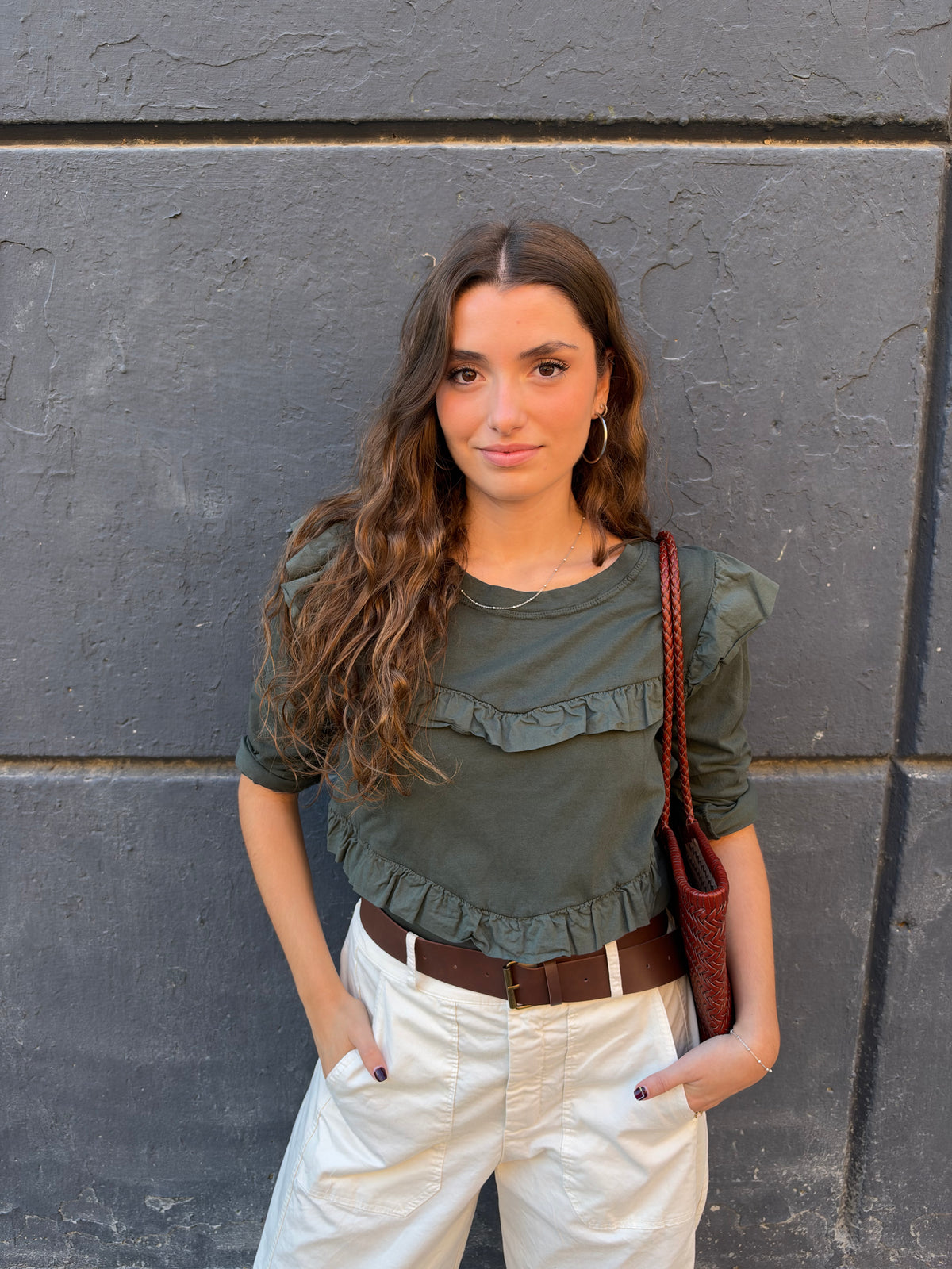 CAMISETA VOLANTES VERDE