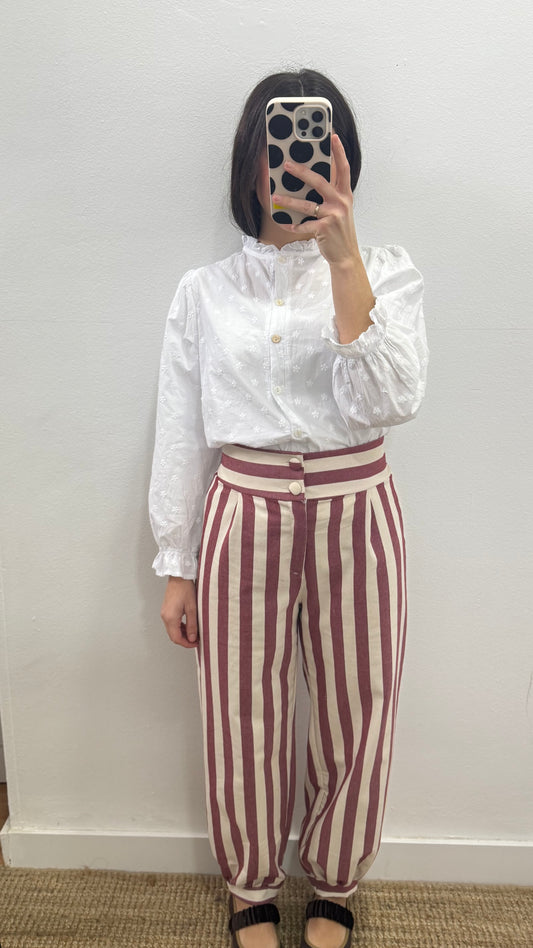 Pantalón rayas rosa