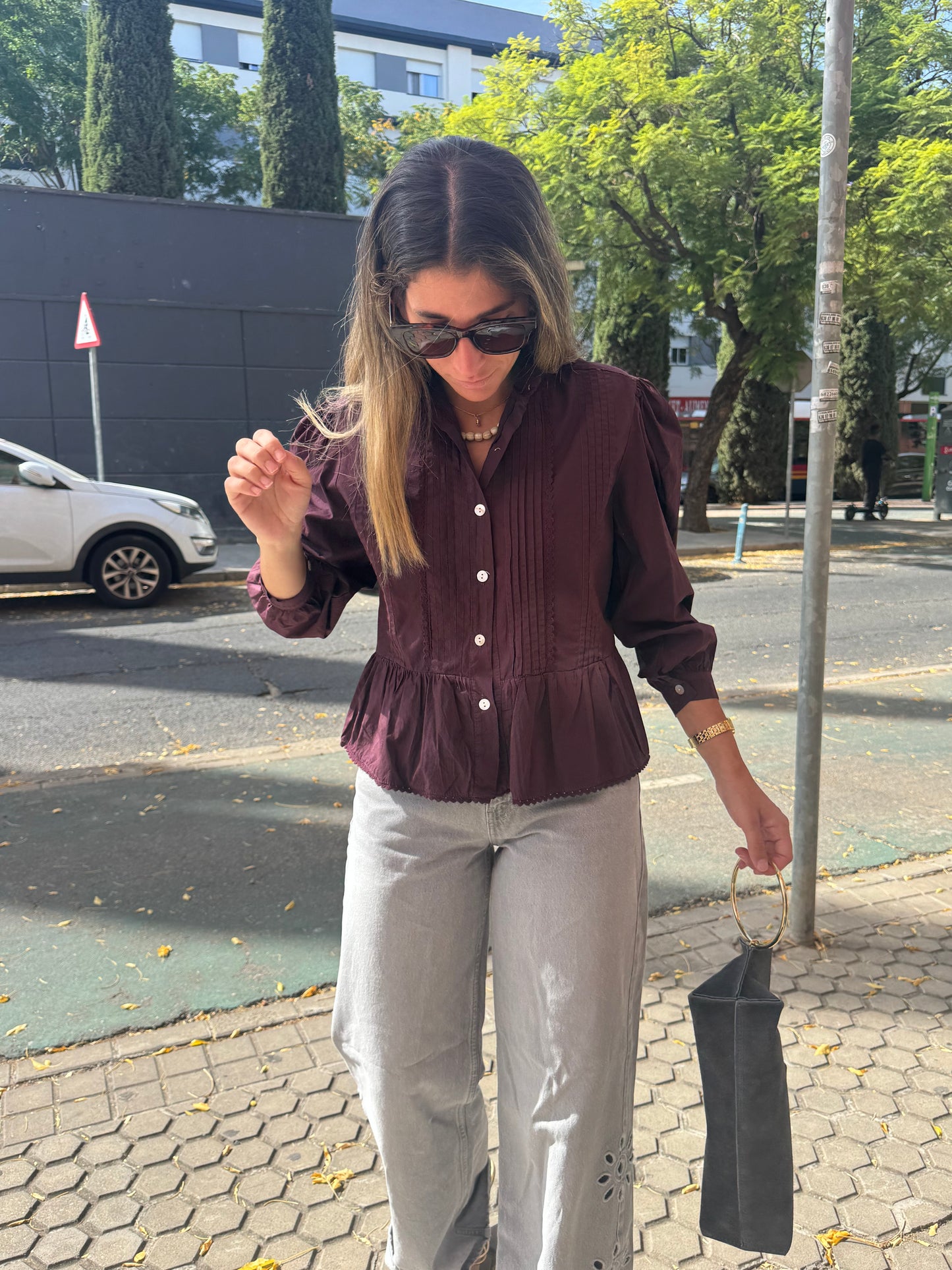 BLUSA VERONA BERENJENA