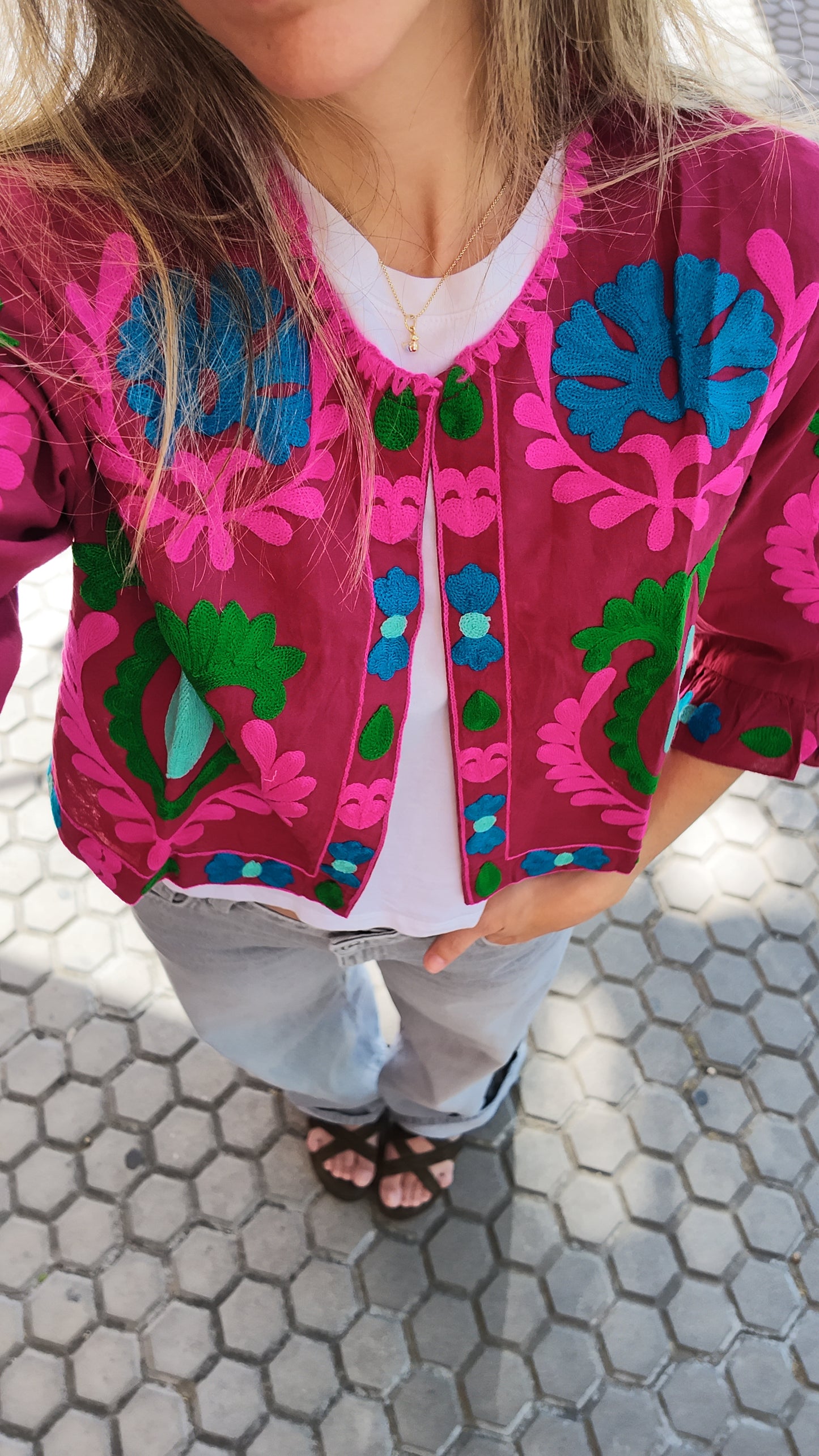 Chaqueta Erika Burdeos