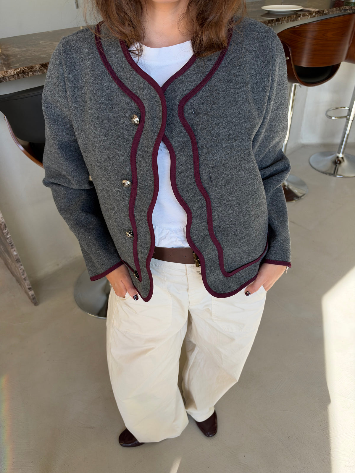 CHAQUETA ELOISE GRIS OSCURO