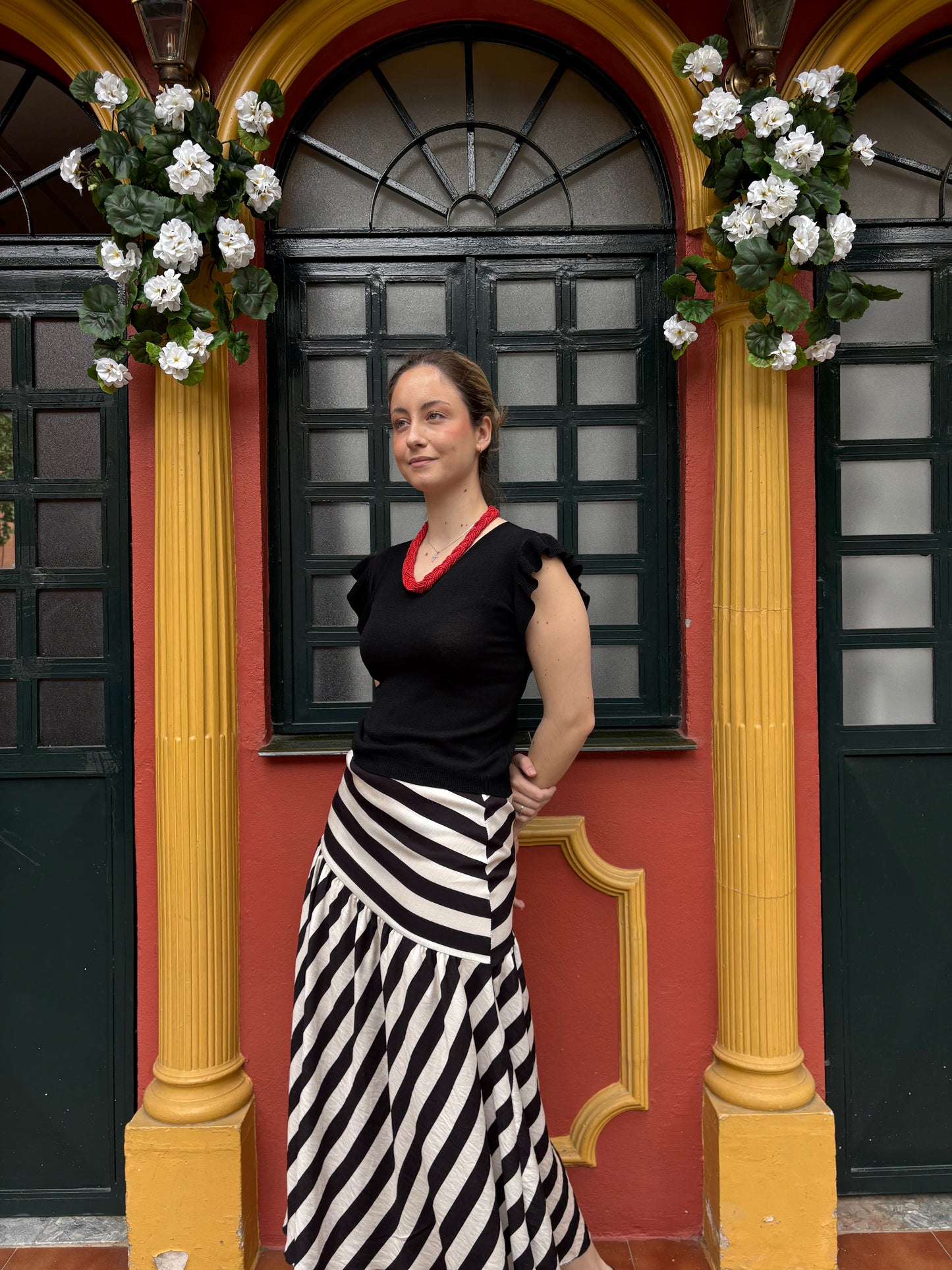 Falda rayas