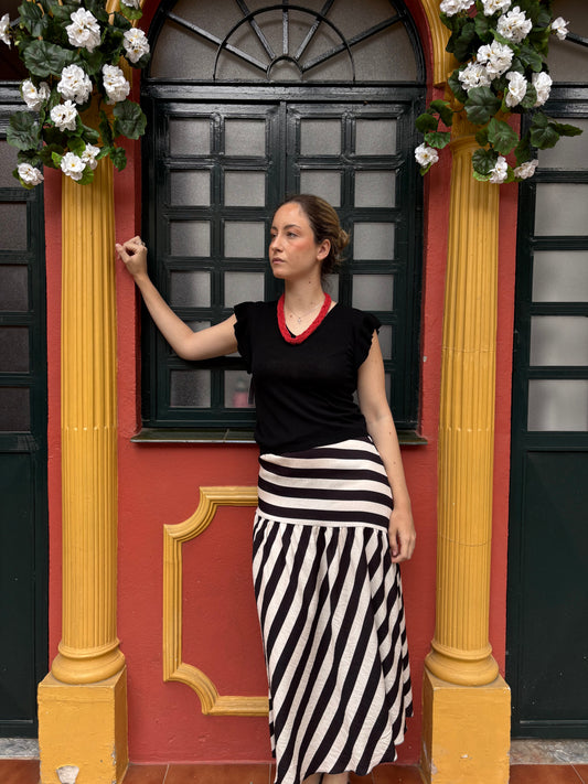 Falda rayas