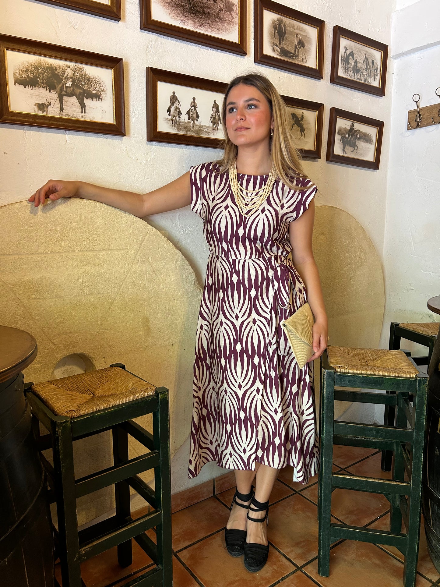 Vestido Carlota Morado